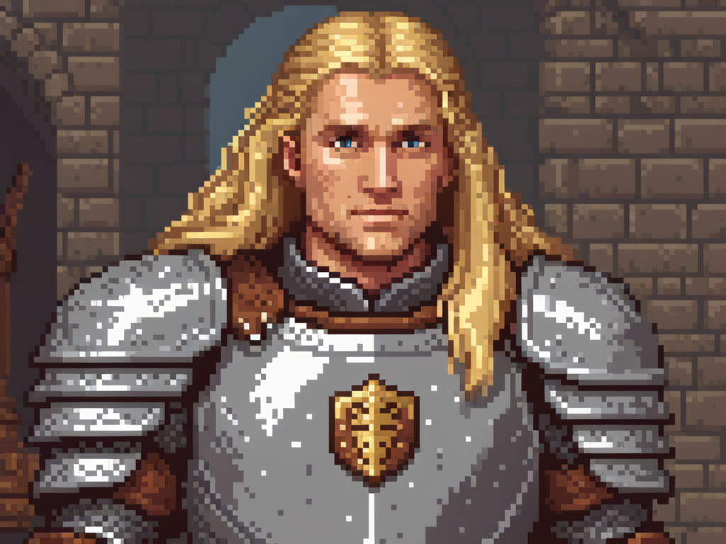 31073219-4284664426-pixel art of a man with long blonde hair, a paladin wearing a full plate armor, cinematic film still, from Dungeons & Dragons _l.png